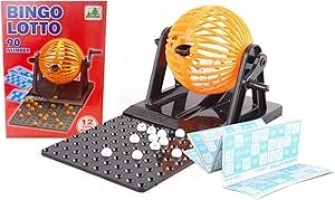 SHINE Bingo 90 Number Game Family Game 2 Player with Cards Traditional Bingo Game