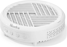 MelodySusie Nail Dust Collector, HPro Compact Vacuum Fan Dust Collector with Reusable Filter, Powerful Nail Dust Extractor for Nail Salon, White