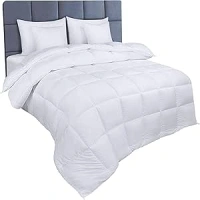 Utopia Bedding Duvet,10.5 Tog coverless Duvet with Corner Tabs, Box Stitched Quilt (Single, White)
