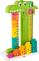 Fisher-Price Preschool Learning Toy Adding Alligator Counting Activity with 10 Stacking Blocks for Kids Ages 3+ Years, JCT13