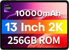 TECLAST T65MAX 13 Inch Tablet Android 14, 20GB+256GB/TF 1TB, Helio G99 Octa-Core Gaming Tablet, 10000mAh/18W Fast Charge, Large Tablets with Widevine L1, 2.4G/5G WiFi, 8+13MP - Metal