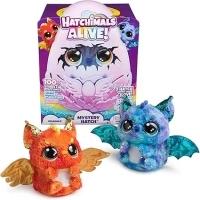 Hatchimals Alive, Mystery Hatch Draggle, Surprise Interactive Toy and Egg with Mist, Lights and Sounds (Styles May Vary), Kids’ Toys for Girls and Boys