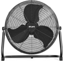 Air Pro 20" Floor Fan - Powerful Air Cooling & Circulating Fan with 3 Speed Setting & Adjustable Tilt - Indoor Home, Office, Gym Fan Quiet Portable Electric Fan with Metal Blade & Body 1.6m Long Cable