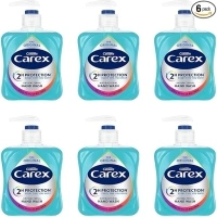 Carex Original Antibacterial Hand Wash, Clean & Protect Hands, Bulk Buy, Pack of 6 x 250 ml (Packaging may vary)