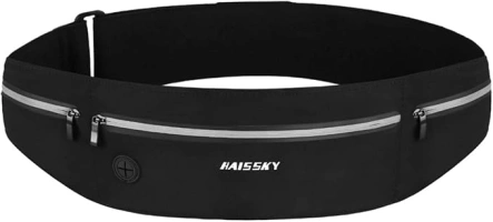 HAISSKY Running Belt, Waist Pack Ultra Light Fitness Belt Water Resistant Running Waist Pack for iPhone 15 Pro Max/14/13 Pro/12/11 Plus Waist Bag for Women Men Fit Smartphone Up to 6.9 inch