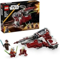 LEGO Star Wars 75401 Ahsoka’s Jedi Interceptor Building Toy Features 2 Minifigures with Lightsabers Incl. Anakin Skywalker, plus an R7-A7 Droid Figure for The Clone Wars Fans, 8+ Year Old Boys & Girls