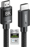 UGREEN HDMI 2.1 Cable Certified 10K 8K 4K 1440P@240/165/144/120Hz eARC HDR Ultra High Speed 48Gbps HDCP 2.3 Dolby Atmos Vision Compatible for PS5 Xbox Series S Soundbar TV Game Monitor Laptop PC(2M)