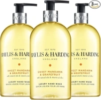 Baylis & Harding Sweet Mandarin and Grapefruit Hand Wash, 500 ml (Pack of 3) - Vegan Friendly