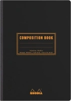 RHODIA 119219C - Soft Notebook Cloth Back Composition Book Black - A5 - Lined - 160 pages - White Clairefontaine Paper 80 g/m - Classic