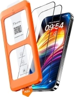 TOCOL 2 Pack for iPhone 16 Screen Protector 6.1-Inch [Instant Installation], 14FT Military Grade Shatterproof, 9H+ Hardness Tempered Glass HD Clear Full Coverage Protection No Bubbles No Dust