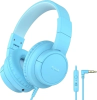 Tribit Kids Safe Sound Tech Wired Headphones with SharePair, HiFi Stereo Foldable Over Ear Headphones for Kids