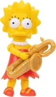 The Simpsons Lisa Simpson 12.7cm Collectible Action Figure by JAKKS Pacific, Includes Iconic Saxophone Accessory, Fully Articulated, Collector