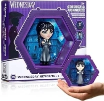 WOW! PODS 4D Wednesday Addams Nevermore Uniform | Connectable Collectable Bobble-head figure that Bursts from their World into Yours | Wall or Shelf Display | Wednesday Addams Toys and Gifts | No. 496