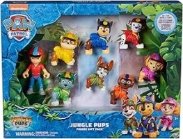 Paw Patrol: Jungle Pups Action Figures Gift Pack, with 8 Collectible Toy Figures, Kids’ Toys for Boys and Girls Aged 3 and Up