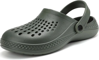 Mens Clogs Breathable Mules Sandals Non-Slip Garden Work Shoes - Ideal for Summer Holidays Pool Hospital School Indoor Home Lightweight Slippers Unisex