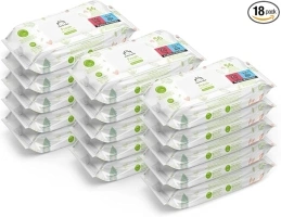 Mama Bear Fresh Lightly Fragranced Baby Wipes, 1008 Count (18 Packs of 56), Packaging May Vary