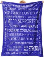Deep Purple Inspirational Blanket: YOU ARE AMAZING Motivational Throw, Inspirational Gifts Blanket for Sister, Sofa, Couch and Bed (Machine Washable, 580g, 51"x60")