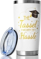 Graduation Gifts for Her Him, Personalised Congratulations Graduation Gift for Daughter Granddaughter Sister Friend, 20oz Graduate Presents Mug, 2025 School Leavers Proud of You Gifts