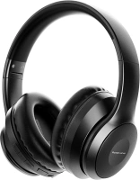 PowerLocus Wireless Bluetooth Headphones, Over The Ear Headphone with Microphone, Foldable with Carry Case, Hi-Fi Stereo Sound, Long Battery Playtime for Phones/Tablets/PC (Graphite Black)