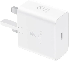 Samsung Galaxy Official 25W Super Fast Charging Travel Adapter (without USB-C to C Data Cable), White