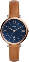 Fossil Jacqueline Watch for Women Quartz Three Hand Movement with Leather Strap