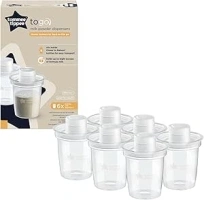 Tommee Tippee Milk Powder Dispensers, 6 Pack of Formula Powder Dispensers, Holds up to 8 Scoops of Formula, Travel Friendly and Space Saving