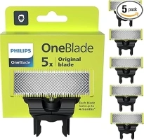 Philips OneBlade 5 Stainless Steel Original Replacement Blades Compatible with all OneBlade Electric Razors (model QP250/50)