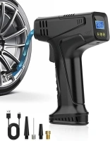 E-SMARTER Cordless Tyre Inflator, 6000mAh 150PSI Portable Handheld Car Tyre Inflator With Overinflation Protection, 20L/min Fast Inflation Air Pumps for Tyres, Car Accessories