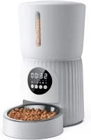 Faroro Automatic Cat Feeder, 4L Cat Feeder with Timer up to 6 Meals Per Day, Portion Control, 30s Voice Recording, Suitable for Small and Medium Pets