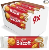 Biscoff - Sandwich Biscuits With Biscoff Cream Filling - 15 Sandwich Biscuits Per Pack - Ingredients from natural origin - Vegan - No colours or added flavours - 9x150g - 1,35kg