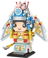 MEIEST Peking Opera Character Mini Building Blocks Model Set,Creative DIY Simulation Collection Construction Building Bricks Toy for Kids Adult Home Decor (Wusheng-2)